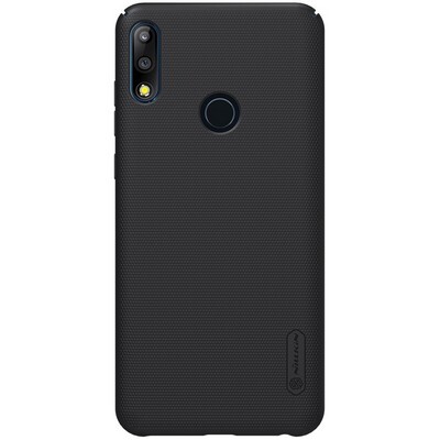 Пластиковый чехол с подставкой Nillkin Super Frosted Shield Черный для Asus Zenfone Max Pro M2 ZB631KL(1)