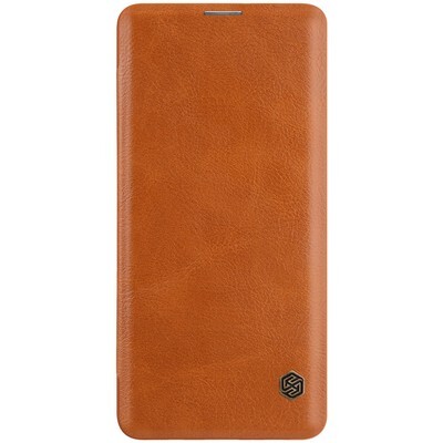 Кожаный чехол Nillkin Qin Leather Case Коричневый для Samsung Galaxy S10 5G(1)