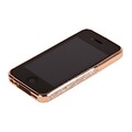 Металлический бампер со стразами Noeson Bronze для Apple iPhone 4/4S(#3)