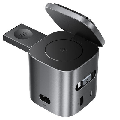 Беспроводная станция Acefast Z9 6-in-1 80W GaN desktop wireless charging station(3)