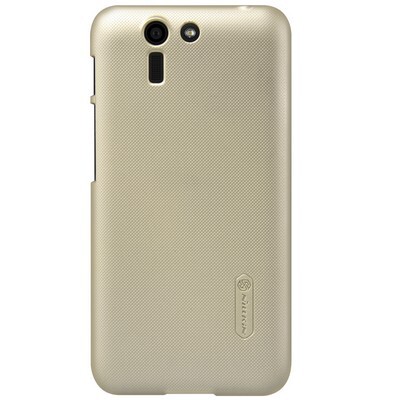Пластиковый чехол с пленкой Nillkin Super Frosted Shield Gold для Asus Padfone S(1)