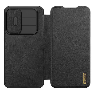Кожаный чехол Nillkin Qin Pro Leather Case Черный для Samsung Galaxy A56(2)