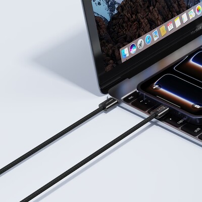 Зарядный кабель Acefast C34-03 USB-C to USB-C 60W 1.2m черный(5)