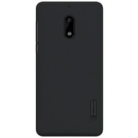 Пластиковый чехол с пленкой Nillkin Super Frosted Shield Black для Nokia 6