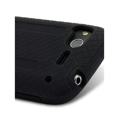 Силиконовый чехол накладка Melkco Kubalt Type Black для HTC Desire S(4)