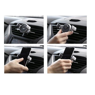 Универсальный автомобильный держатель Baseus Mechanical Era White для дефлектора(6)