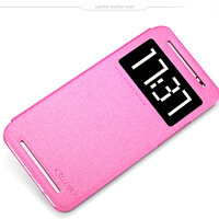 Полиуретановый чехол Nillkin Sparkle Leather Case Rose для HTC One E8 Ace