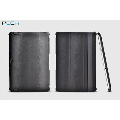 Чехол книга ROCK Texture series Dark Grey для Samsung Galaxy Tab 2 10.1 P5100(3)