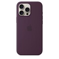 Силиконовый чехол с Magsafe сливовый для Apple iPhone 16 Pro(#1)