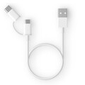 Кабель ZMI AL501 Micro USB to Type-C 2 in 1 Cable (1m) белый(#1)
