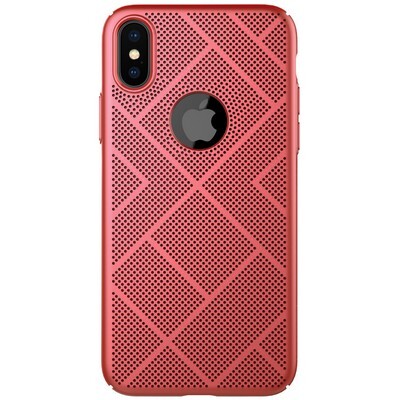 Пластиковая накладка Nillkin Air Case Red для Apple iPhone Xs(1)