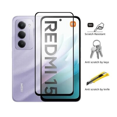 Противоударное защитное стекло Mietubl Anti-Static Full Glue 0.3mm для Xiaomi Redmi 15(3)