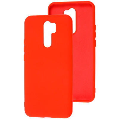 Силиконовый чехол Silicone Case красный для Xiaomi Redmi 9(1)