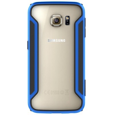 Пластиковый бампер Nillkin Armor-Border series Blue для Samsung G925F Galaxy S6 Edge(1)