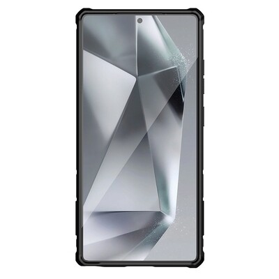 Противоударная-накладка с пластиной MagSafe Nillkin CamShield Armor Prop Magnetic Case Синяя для Samsung Galaxy S25 Ultra(2)