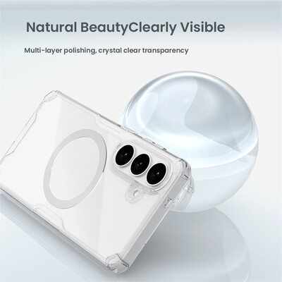 Силиконовый чехол Nillkin Nature TPU Pro Magnetic Case прозрачный для Samsung Galaxy S26 Plus(7)