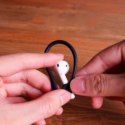 Держатель Elago Earhook для наушников Apple AirPods черный(3)