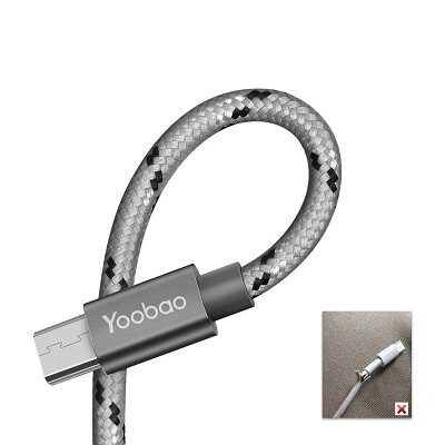 Кабель Yoobao Micro-USB Ribbon YB-423 100 см серый(3)