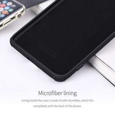 Силиконовый бампер Nillkin Rubber-wrapped Protective Case Черный для OnePlus 7 Pro(4)
