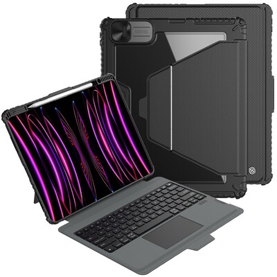 Магнитный чехол-бампер с клавиатурой Bumper Link Keyboard Case Backlit Version черный для Apple iPad Pro 11 (2025)(1)