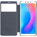 Полиуретановый чехол книга Nillkin Sparkle Leather Case Черный для Xiaomi Redmi 6A(#3)