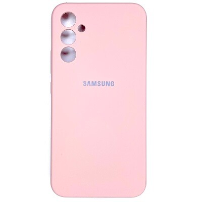 Силиконовый чехол Silicone Case светло-розовый для Samsung Galaxy A34(1)