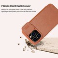 Кожаный чехол Nillkin Qin Pro Leather Case Коричневый для Apple iPhone 15 Pro(#5)
