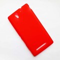 Силиконовый чехол Becolor Red Mat для Sony Xperia C3 S55t(#1)