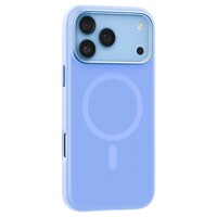Силиконовый чехол Mosbros Pure Magsafe Mag Icoat голубой для Apple iPhone 18 Pro