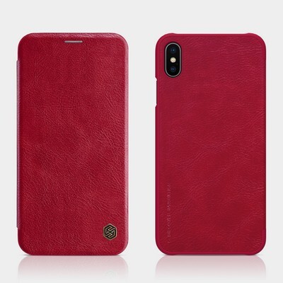 Кожаный чехол Nillkin Qin Leather Case Красный для Apple iPhone XS Max(4)