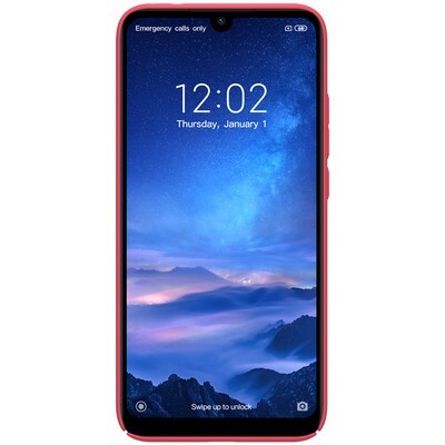 Пластиковый чехол с подставкой Nillkin Super Frosted Shield Красный для Xiaomi Redmi 7(2)