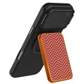 Кардхолдер с функцией подставки и защитой от RFID Nillkin FiberMate Magnetic Wallet Stand оранжевый(#3)
