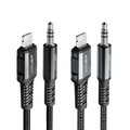 Аудио кабель Acefast C1-06 Lightning Male to 3.5mm Male Aluminum Alloy Audio Cable 1.2m (MFI Certificated)(#5)