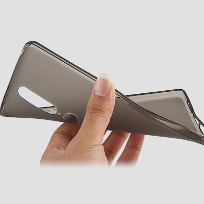 Силиконовый бампер KissWill TPU Case 1mm Grey для Lenovo Phab 2 Plus PB2-670M(3)