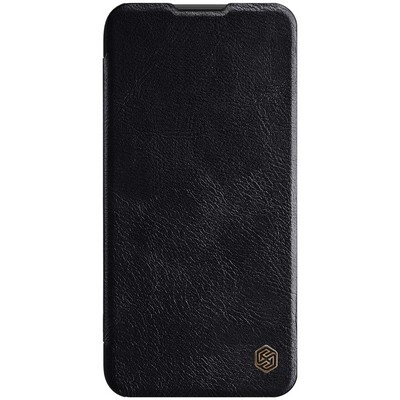 Кожаный чехол Nillkin Qin Leather Case Черный для Huawei P40 Lite / Nova 7i / Nova 6 SE(1)