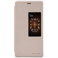 Полиуретановый чехол Nillkin Sparkle Leather Case Gold для Huawei Ascend P8(#1)