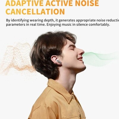 Наушники беспроводные QCY AilyBuds Pro вкладыши с шумоподавлением белые(4)