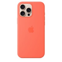 Силиконовый чехол с Magsafe мандариновый для Apple iPhone 16 Pro Max