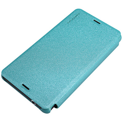 Полиуретановый чехол Nillkin Sparkle Leather Case Blue  для Sony Xperia Z3 Compact(2)