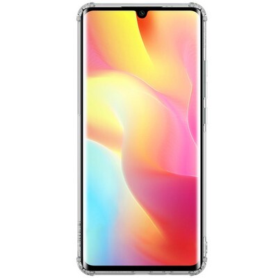 Силиконовый чехол Nillkin Nature TPU Case Серый для Xiaomi Mi Note 10 Lite(2)