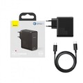Сетевое зарядное устройство Baseus GaN2 Fast Charger 1C 100W + кабель Type C-Type C 100W(20V/5A) 1.5m (TZCCGAN-L01) черное(#5)