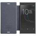 Полиуретановый чехол книга Nillkin Sparkle Leather Case Black для Sony Xperia XZ1 Compact(#3)