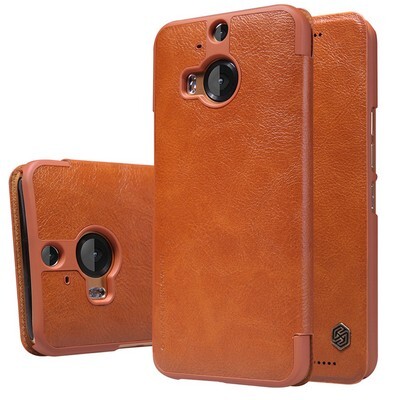 Кожаный чехол Nillkin Qin Leather Case Brown для HTC One M9+/One M9 Plus(3)