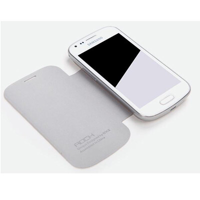 Кожаный чехол книга Rock Elegant Series Khaki для Samsung S7562 Galaxy S Duos(3)