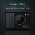 Подарочный комплект Nillkin Fancy Pro (беспроводное ЗУ + чехол +кабель 3в1) черный для Apple iPhone 11 Pro(#14)