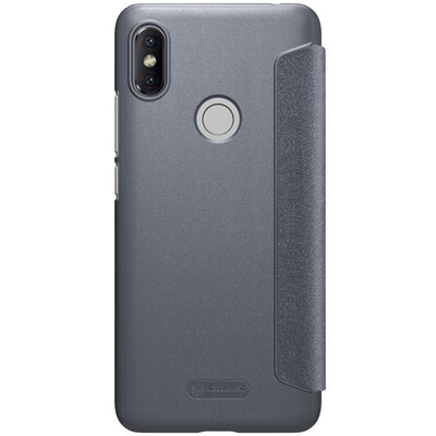 Полиуретановый чехол книга Nillkin Sparkle Leather Case Черный для Xiaomi RedMi S2(2)