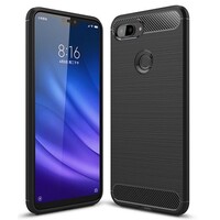 Защитный чехол UniCase Carbon черный для Xiaomi Mi8 Lite