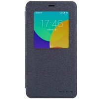 Полиуретановый чехол Nillkin Sparkle Leather Case Black для Meizu MX4 Pro
