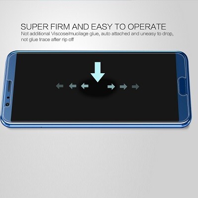 Противоударное защитное стекло с пленкой на камеру Amazing H+PRO Anti Explosion для Huawei Honor View 10(6)