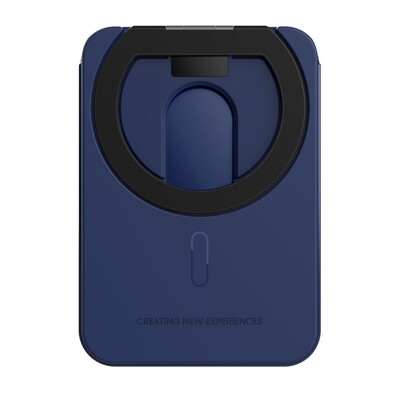 Кардхолдер с функцией подставки и защитой от RFID Nillkin FiberMate Magnetic Wallet Stand синий(2)